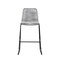 Armen Living Shasta 30" Outdoor Metal and Gray Rope Stackable Barstool, PK2 LCSTBABLGRY30 - alternate 5